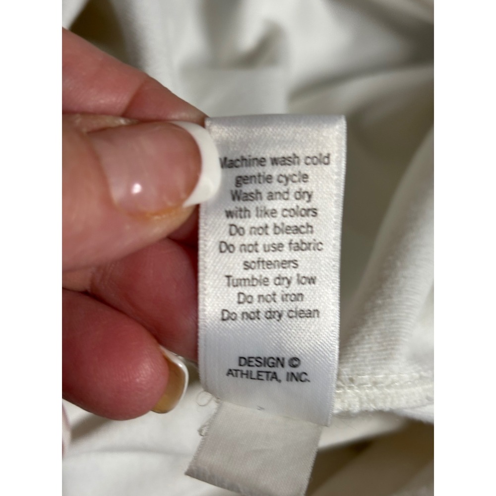Athleta White Tennis Skirt Pleated Athletic Skort Size Medium - Picture 10 of 10